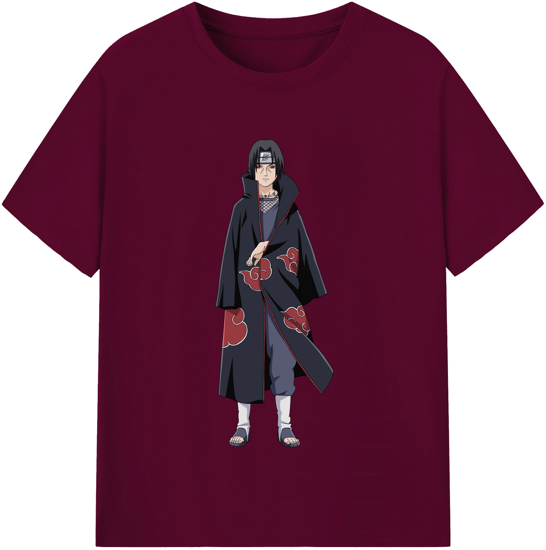 （画像用） NARUTO -ナルト- うちは イタチ Uchiha Itachi レディースカジュアルプリントTシャツ（綿100％）